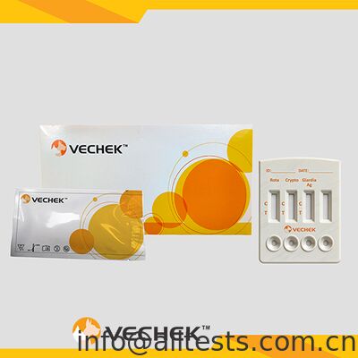 Хорошая цена. Экспресс-тест-кассета на антигены ротавируса, криптоспоридий и лямблий для фекалий с временем считывания 10 минут и высокой точностью онлайн