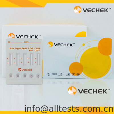 Хорошая цена. Rotavirus+Cryptosporidia+Coronavirus+E. Coli K99 +E. Coli O157 Antigen Combo Rapid Test Cassette (Feces) онлайн